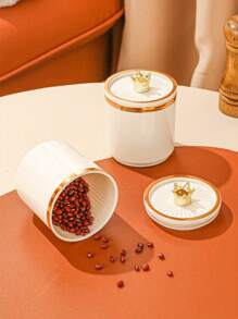 1 件/4 件/套塑料多功能储物罐，密封容器带托盘圣诞礼物 - 無色 - 查看 10