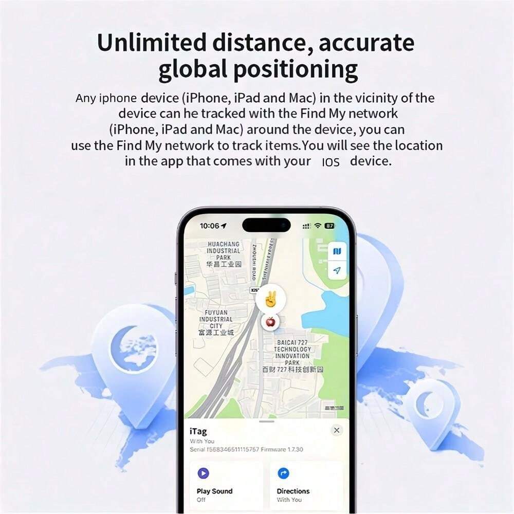 RSH Inteligentny znacznik kompatybilny z iOS Znajdź moją aplikację Mini