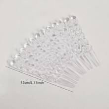 12 件水晶圣诞装饰品用于树装饰 - 悬挂亚克力雪花冰柱装饰带吊坠，适用于冬季仙境吊灯水晶装饰用品 - 彩色 - 查看 8