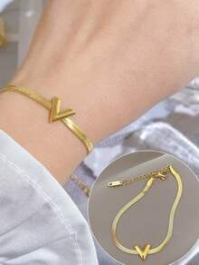 Initial Letter Choker Necklace Kit + Initial Bracelet 18k Gold Plated And 925 Silver - 金色 - 查看 7