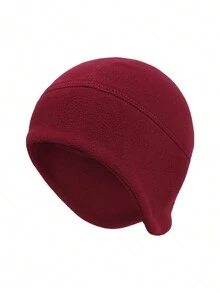 Unisex Knit Beanie Hat, Warm Running Sports Cap, Soft Elastic Fitness Warm Ear Protection Ski Hiking Cycling Windproof Hat