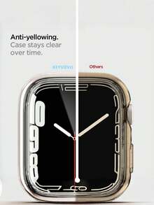 2 件装透明边框保护壳，兼容 Series 10/9/SE/8/7/6/5/4（40mm/41mm/44mm/45mm/42mm/46mm）。全包式透明保护壳，TPU 高清超薄外壳，高灵敏度软质高清屏幕保护膜，全方位防摔。 - 無色 - 查看 6