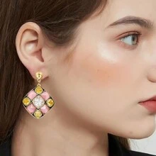 Kit de 60/120 piezas de pendientes de botón con perlas, que incluye postes de pendientes de bola, cierres de mariposa y anillos abiertos para hacer joyas DIY