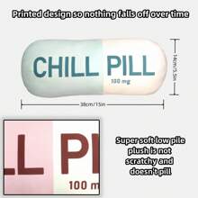 A Very Interesting Pill Pillow, Sofa Cushion, Throw Pillow, Foot Pad, Creative Gift,Cute Pillows, Sofa Decorations, New Home Decorations, Birthday Gifts,1pcs - Hồng - Xem 5