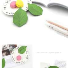 3 Pieces Of Simulated Tree Leaf Sticky Notes, Simple Sticky Notes, Leave A Message, Creative Sticky Notes, Simple And Convenient, Make A Wish N Times - Multicolor - View 3