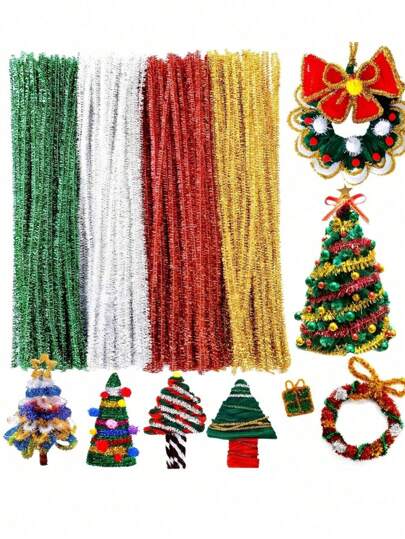 50/100/200 peças - Limpadores de cachimbo com glitter, Conjunto de limpadores de cachimbo para artesanato, Limpadores de cachimbo faça você mesmo, Limpadores de cachimbo de cores misturadas, Hastes de chenille multicoloridas, Limpadores de cachimbo coloridos, Suprimentos para artesanato com limpadores de cachimbo Hastes de chenille coloridas Limpadores de cachimbo Haste de enfeite de pelúcia Varetas torcidas com fio Tira de cabelo Artesanato faça você mesmo Educacional feito à mão, Decoração de artesanato faça você mesmo, Para projeto de arte faça você mesmo criativo feito à mão