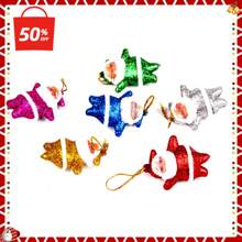 12pcs 2024 Christmas Decorations, Red And Colored Mini Santa Claus Figures, Christmas Tree Decoration Pendants, Santa Claus Pendants, Backpack Pendants, Christmas Gifts, Christmas Family Gathering Ornaments., Halloween, Halloween Decoration - Multicolor - View 11