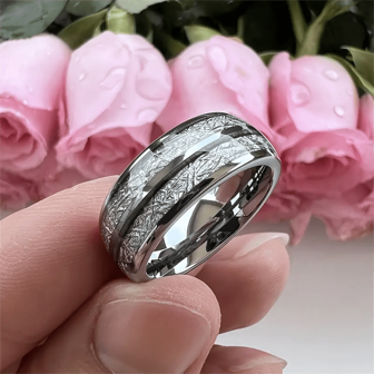 8mm Stainless Steel Ring For Men - Waterproof, Low Allergy, Suitable For Daily Wear, Perfect For Fashion-Conscious Men