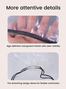 4pcs Drawstring Toy Storage Bags Love Valentine - White - View 10