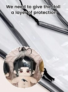 4pcs Drawstring Toy Storage Bags Love Valentine - White - View 9