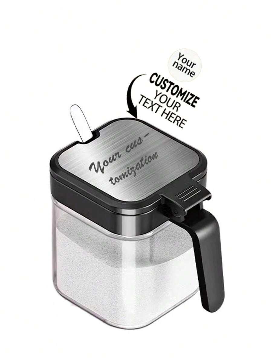 Customizable Spice Jar Set, Luxury Kitchen Storage Containers, Jars, Salt Box, Seasoning Bottles