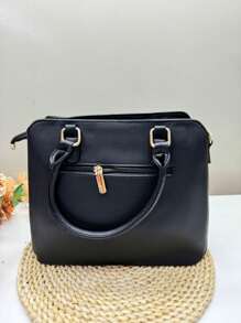 Large Capacity Practical Women's Bag Fashion Handbag Cross-Border Mother Bag Casual One-Shoulder Mother Bag Now - màu đen - Xem 4