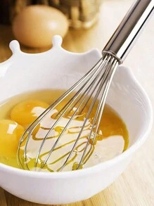 3pcs Whisks For Cooking, Stainless Steel Whisk For Blending, Whisking, Beating And Stirring, Enhanced Version Balloon Wire Whisk Set, 8"+10"+12" - Silver - View 5