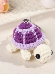 Cute Turtle Keychain: Mini Crochet Turtle Wool Keychain, Cute Keychain For Boys, Lovely Small Gift For Classmates And Friends - Multicolor - View 12