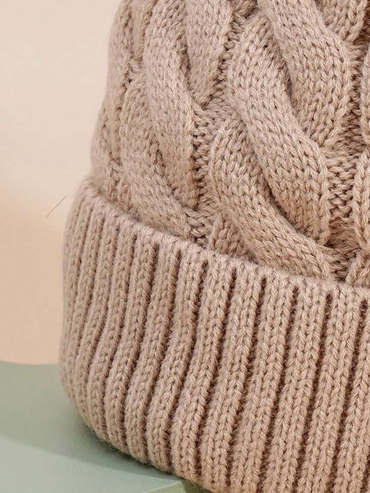 1個 サーマルライニング スキー帽子、ユニセックス Y2K スタイル ニットビーニー、カジュアル 多用途 冬 寒冷地 キャップ、日常の通勤に適しています