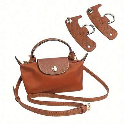 2Pcs Bags Strap For Mini Long Champ Bag Shoulder Strap Dumpling Crossbody Perforated Conversion Accessories For Punch-Free Bag Stra