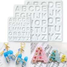 1-3pcs Small, Medium & Large Alphabet Silicone Molds, 26 Letter Crystal Resin Molds For DIY Pendant, Keychain, Water Cup, Backpack Decoration - Multicolor - View 1