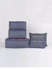 6 件/套旅行收纳包套装 - 鞋袋、化妆包、储物袋、洗漱包、旅行手提包、防水收纳包、多功能化妆包、折叠包、美容工具收纳包、行李收纳立方体、防尘袋、洗衣袋、洗漱套装、化妆包、旅行必需品 - 轻松整理您的衣服、鞋子、内衣、学校用品、房间装饰、宿舍必需品、立方体衣物收纳袋、旅行包套装、旅行收纳袋、旅行配件、波西米亚风 - 彩色 - 查看 20