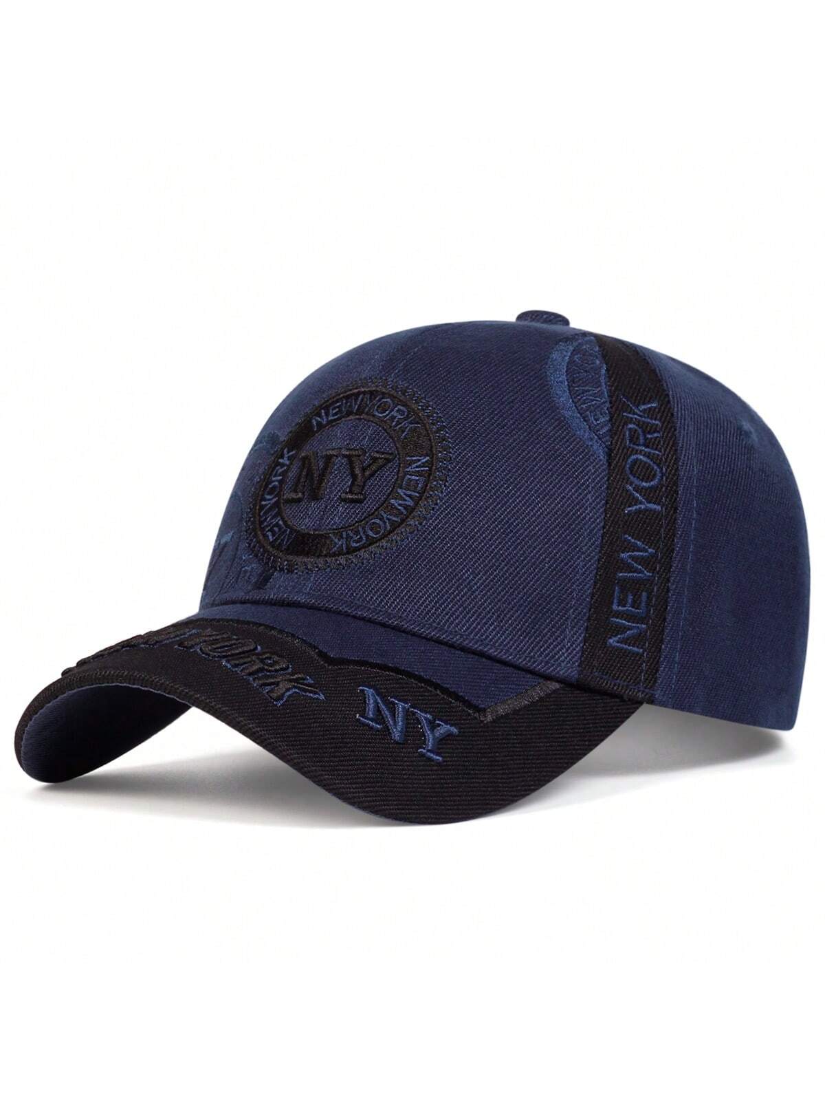 AR قبعة بيسبول بتصميم رقعي NY للرجال، قبعة رياضية...