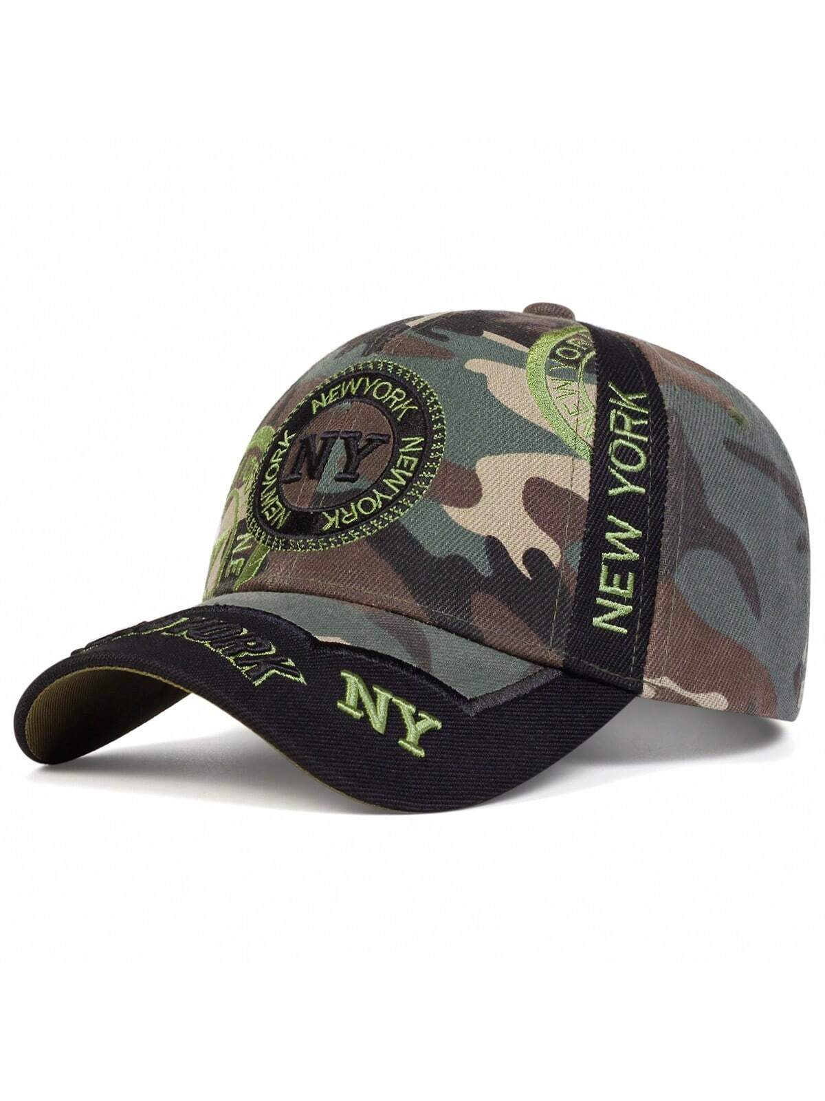 AR قبعة بيسبول بتصميم رقعي NY للرجال، قبعة رياضية...