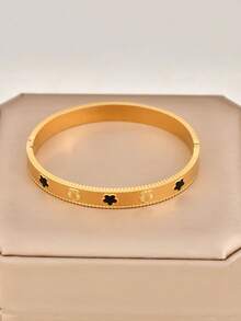 1 件优雅复古花卉和星星时尚奢华手链设计，百搭女士手链