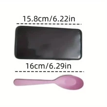 1 件随机颜色小麦秸秆长柄小勺 - 非常适合在厨房烹饪和汤中使用 - 彩色 - 查看 2