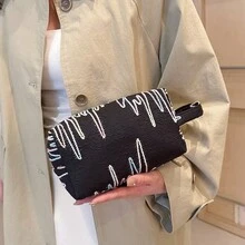 1 件大容量尼龙化妆包，小众设计防水化妆包 - A - 查看 7