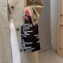 1 件大容量尼龙化妆包，小众设计防水化妆包 - A - 查看 6