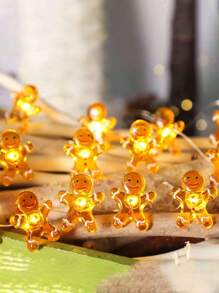 1 cái-Đèn dây hình người bánh gừng cho cây thông Noel, phòng, trang trí nhà cửa, Giáng sinh, Lễ tạ ơn, tiệc tùng, ngày lễ, lâu đài, tủ trưng bày, đồ trang trí bàn ăn, đèn dây hình người bánh gừng Giáng sinh, đèn dây Giáng sinh trong nhà, đèn trang trí Giáng sinh, cầu thang, đồ trang trí cây thông Noel, trang trí nội thất ngày lễ, cây thông Noel làng nhà đèn trang trí Giáng sinh ngoài trời/trong nhà, đồ trang trí Giáng sinh, Giáng sinh - Nhiều màu - Xem 4