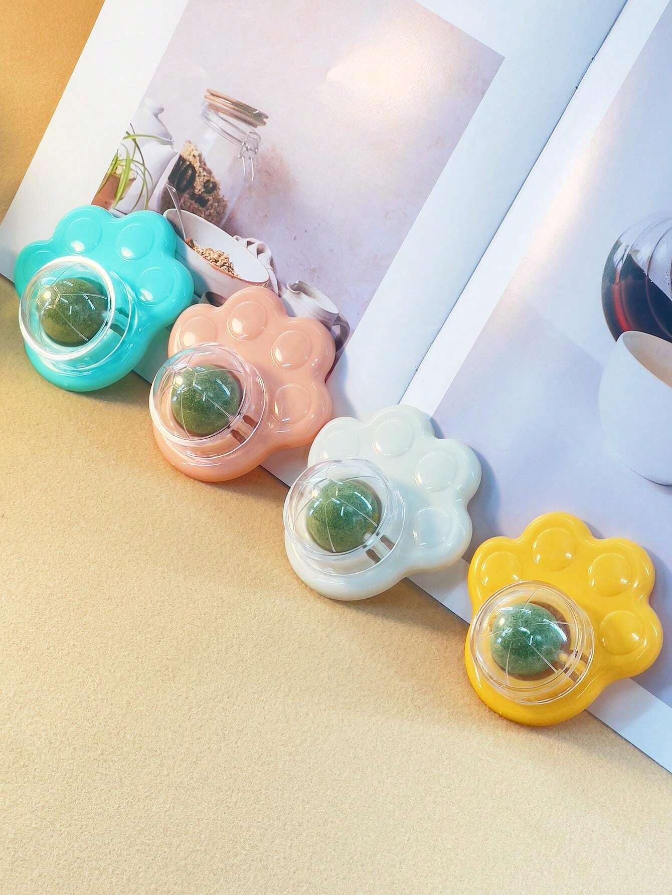 1 BallAndBall Catnip Ball, Cat Toys, Cat Play Toys, Can Be Attached