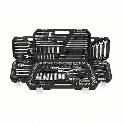 46pcs Ultimate Automated Mechanical Tool Kit - Advanced Ratchet Torque Wrench And Various Screwdriver Sets - Ultra Portable All-In-One Solution For Car, Bicycle, And Motorcycle Maintenance, Upgraded Quality, Tools For Men