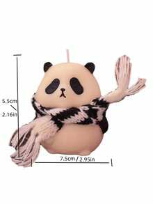 1pc Panda Themed Chinese Style Scented Candle Gift Set - Black - View 2