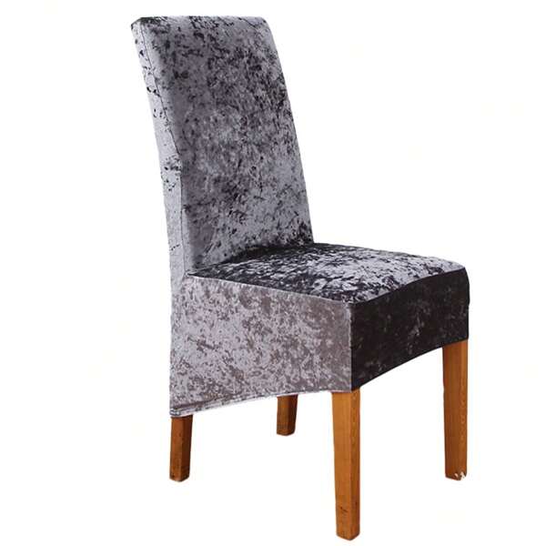 High Back Crushed Velvet Chair Cover, XL Dining Room Chair Slipcover,Washable Stretch Spandex Furniture Protector For Large Chair, Home And Wedding Party Decoration