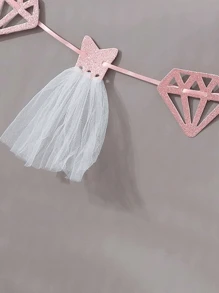 1 套金色、粉色、银色“新娘”闪亮三角旗（带白色丝带）、197 英寸字母钻石礼服彩色彩旗横幅，适用于新娘送礼会、单身派对、婚礼仪式装饰 - 彩色 - 查看 5