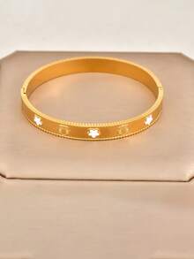 1 件优雅复古花卉和星星时尚奢华手链设计，百搭女士手链