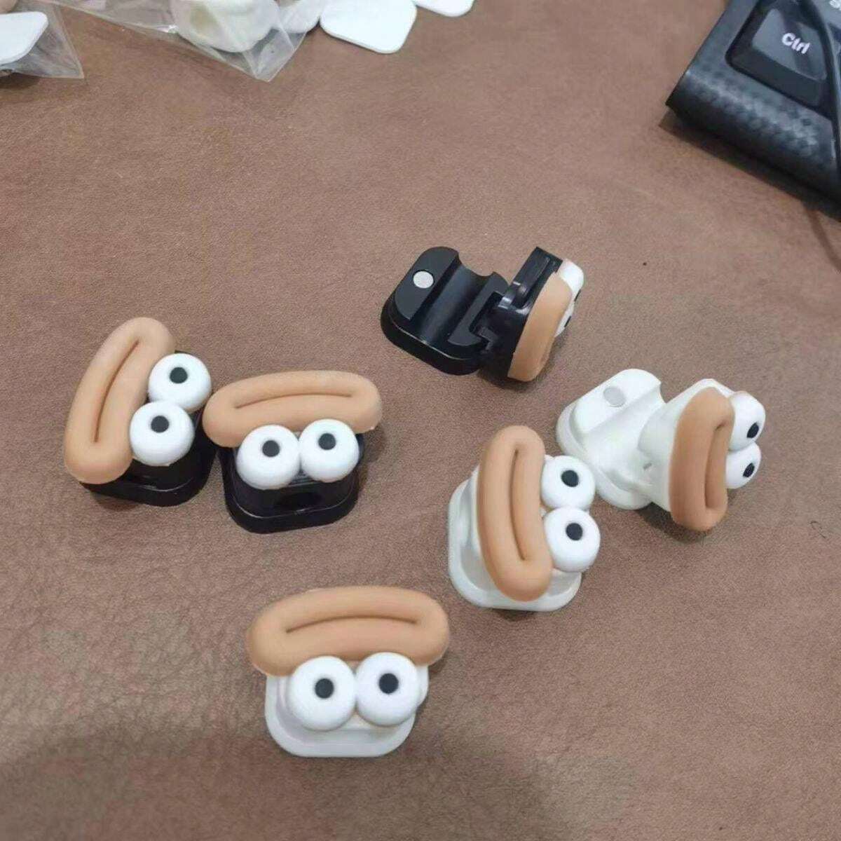 3pcs/6pcs Cord Organizer Clips, Desktop Charging Cable Holder