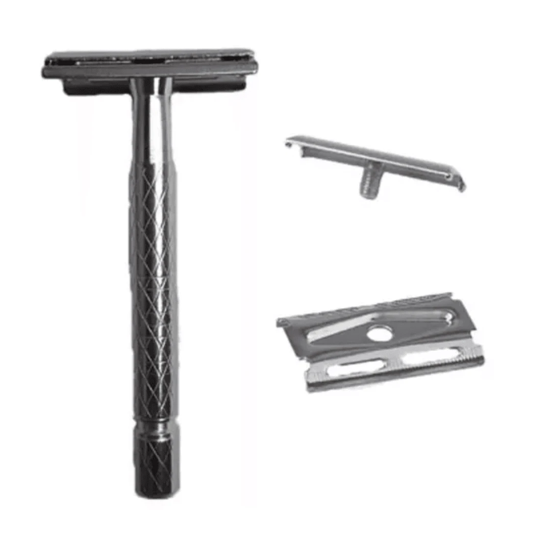 Classic Razor Beard Shaving Classic Double Edge 1pc Metallic Gold - Gold - View 1