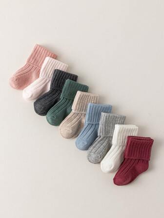 9pairs Soft Multi-Purpose Baby/Infant Girl Socks, 0-12 Months, Machine Washable, Suitable For All Seasons