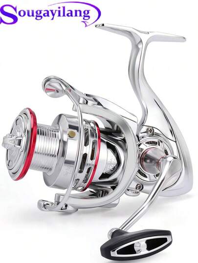 SOUGAYILANG 1pc Fishing Line Roller, High-Strength Body,5.5:1 High Speed Ratio, Strong Brake Force, Suitable For Freshwater And Saltwater Spinning Reel