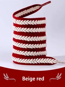 1 cặp dây giày thời trang cổ điển cho giày vải giày trượt - Dây giày lúa mì - Xem 14