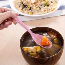 1 件随机颜色小麦秸秆长柄小勺 - 非常适合在厨房烹饪和汤中使用 - 彩色 - 查看 6