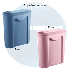 Pote Porta Ração Pet de Plástico 2,35l Não Tóxico Qualidade Sanremo