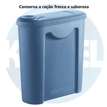 Pote Porta Ração Pet de Plástico 2,35l Não Tóxico Qualidade Sanremo