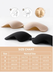 2 paia di Reggiseni adesivi invisibili senza spalline, aderenti, push-up, riutilizzabili, con copertura per i capezzoli, adatti per abiti da donna