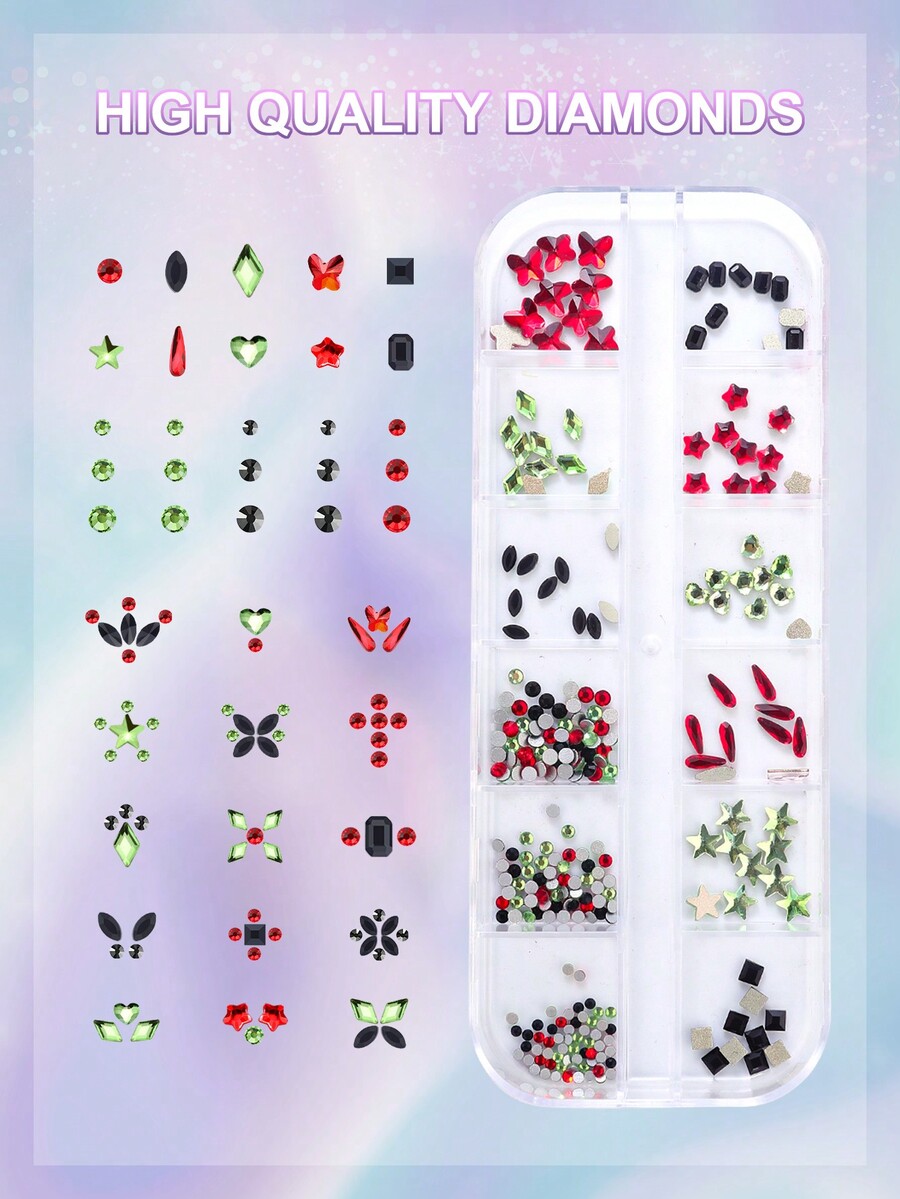 novani Punk Rock Gem Teeth Set DIY Crystal Teeth Jewelry, Makes Your