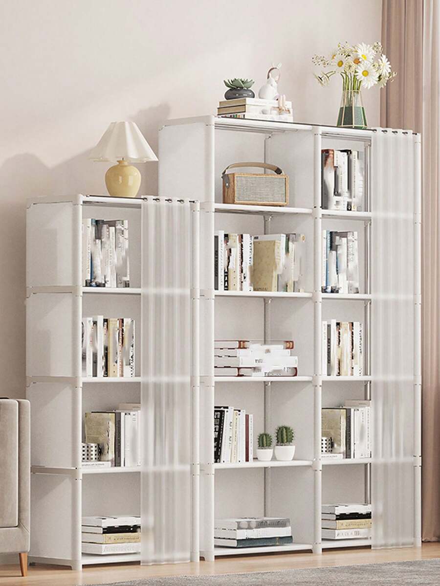 1pc Creative Floor-Standing Storage Shelf Bookshelf Home Minimalist Storage Cabinet Jewelry Display Rack Bookshelf Bedroom Storage Rack, Suitable For White T-Shirts, Black Pants, Women's Winter Clothes, Dresses, Women's Winter Clothes, Elegant Women's Clothes, White Shirts, Long Sleeve Shirts, White Jumpsuits, Spring Dresses, Spring Sets, Spring Clothes, Minimalist Style, Summer Tops Storage