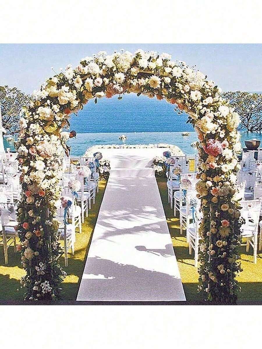 Metal Garden Arch Gothic Arbor Climbing Rose Plants Outdoor Archway