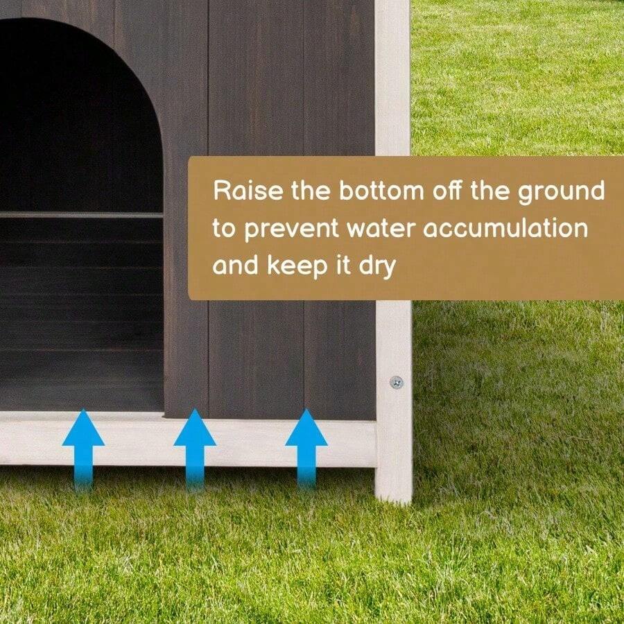 2Story Wooden Feral Cat House Dog House For Outdoor And Indoor, Pet