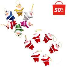 12pcs 2024 Christmas Decorations, Red And Colored Mini Santa Claus Figures, Christmas Tree Decoration Pendants, Santa Claus Pendants, Backpack Pendants, Christmas Gifts, Christmas Family Gathering Ornaments., Halloween, Halloween Decoration - Multicolor - View 16