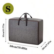 1 túi đựng quần áo mùa thu đông, vải Oxford, túi đựng chăn, túi đựng đồ du lịch chống thấm nước, bao bì dung tích lớn, túi đựng hành lý khi di chuyển - Màu thuần - Xem 4